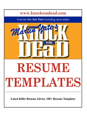 cover image of Knock Em Dead Resume Templates